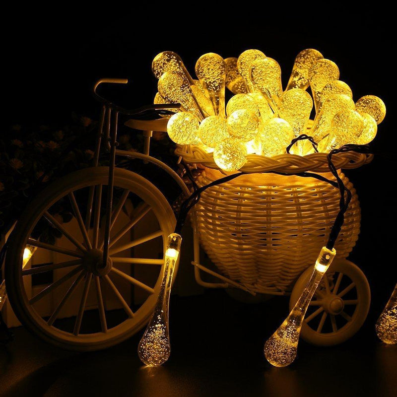 🔥 Promoción del último día 50% de descuento 🎉💧 Luces Solares de Gotas de Agua