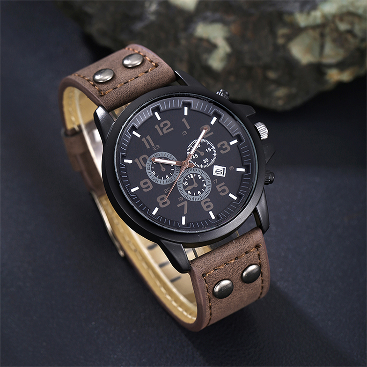 Set de Regalo para Hombre 7 Piezas con Reloj, Cartera, Cinturón, Lentes y Llavero
