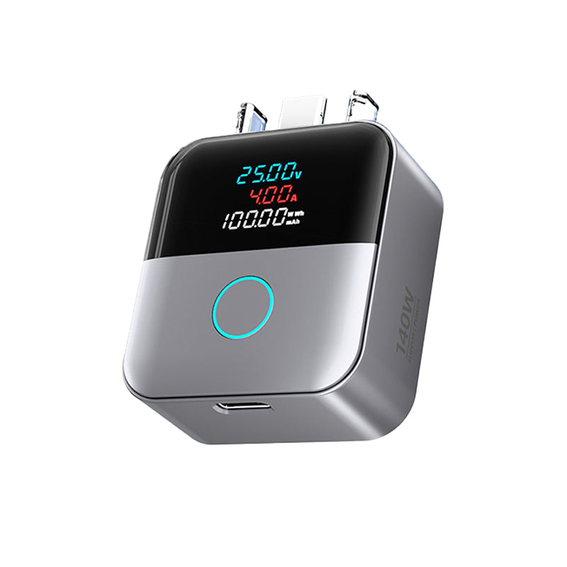 🔋Cargador inteligente USB-C de 140 W con múltiples puertos y pantalla LED digital – Carga rápida y control inteligente de corriente para móviles, tablets y portátiles