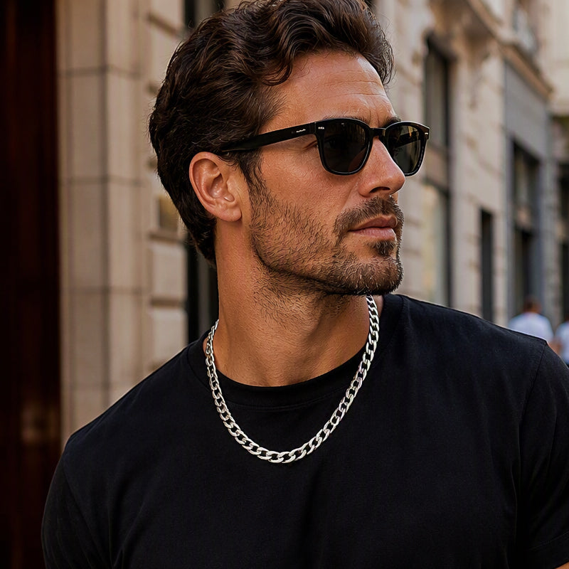 ⏳Especial por Tiempo Limitado⏰ Collar de Cadena de Acero Inoxidable en Tono Plateado