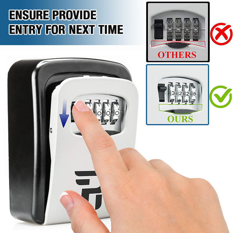⏳ OFERTA ⏰ Caja de Llaves con Combinación – Se Fija a la Pared, Código Reiniciable y Almacenamiento Amplio Antióxido 🔑✨
