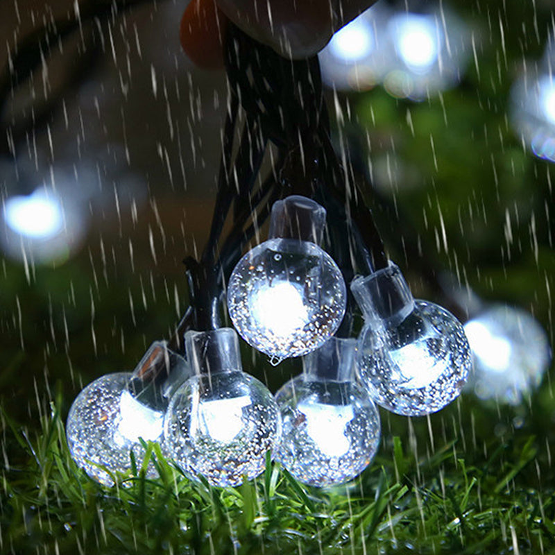 Waterproof Bubble Solar String Lights for Patio
