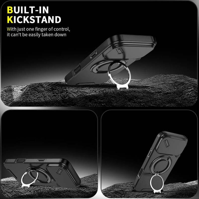 🎉 2026 Sale — Over 42,000 Sold!📱 Magnetic iPhone Case‑Ring Stand & Camera Slider 🛡️