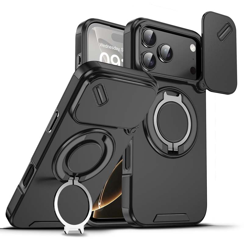 🎉 2026 Sale — Over 42,000 Sold!📱 Magnetic iPhone Case‑Ring Stand & Camera Slider 🛡️