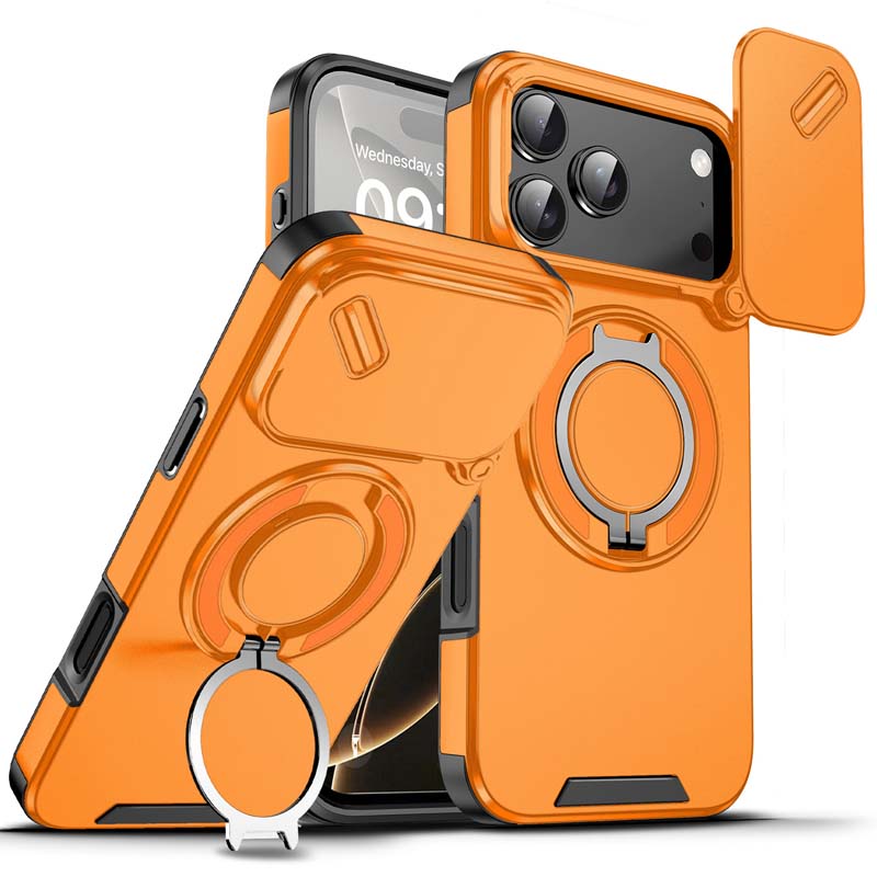 🎉 2026 Sale — Over 42,000 Sold!📱 Magnetic iPhone Case‑Ring Stand & Camera Slider 🛡️