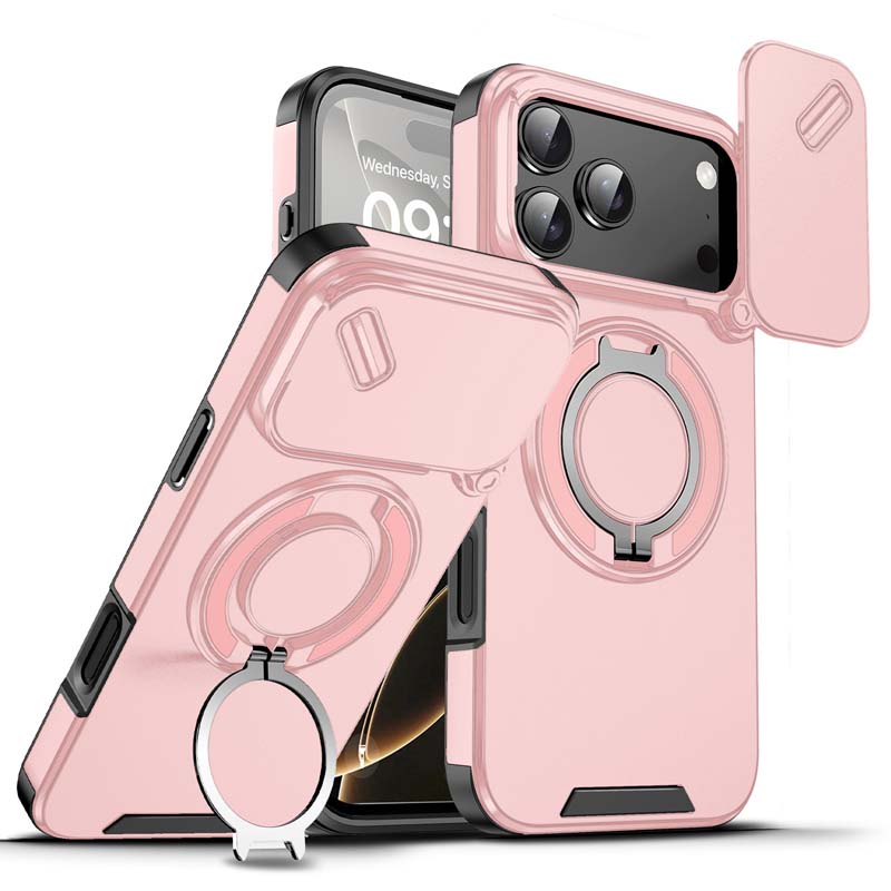 🎉 2026 Sale — Over 42,000 Sold!📱 Magnetic iPhone Case‑Ring Stand & Camera Slider 🛡️