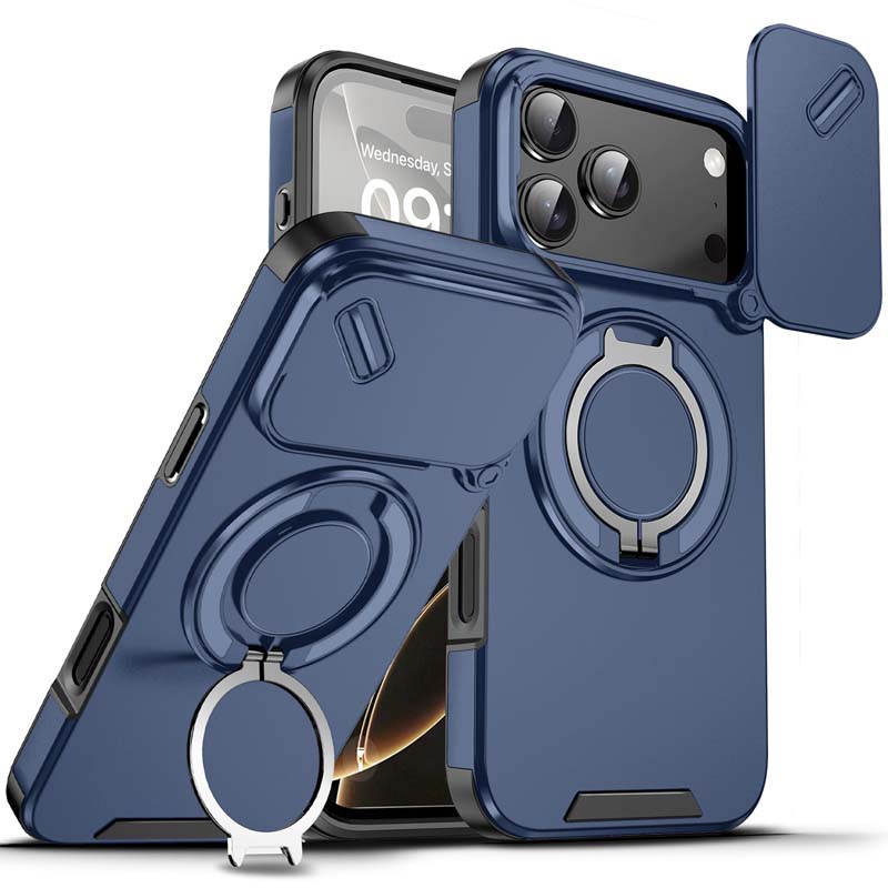 🎉 2026 Sale — Over 42,000 Sold!📱 Magnetic iPhone Case‑Ring Stand & Camera Slider 🛡️