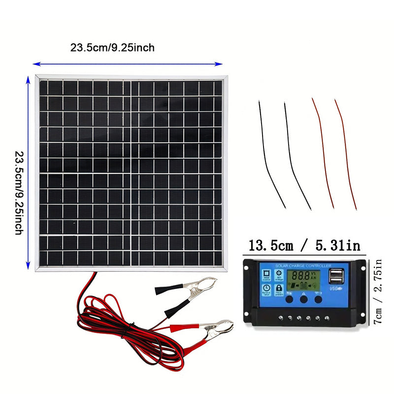 Kit de Panel Solar Portátil Resistente al Agua