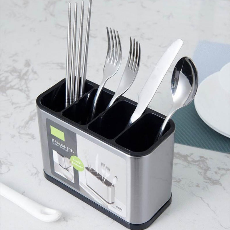 🍴Space-Saving Stainless Steel Kitchen Utensil Holder