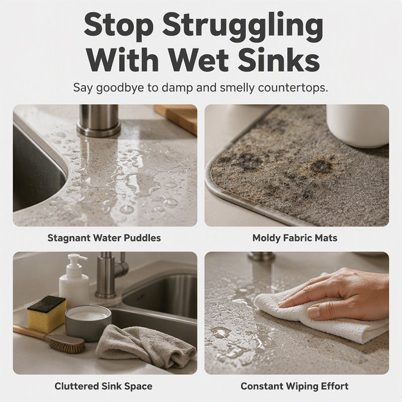 Splash Guard Faucet Mat