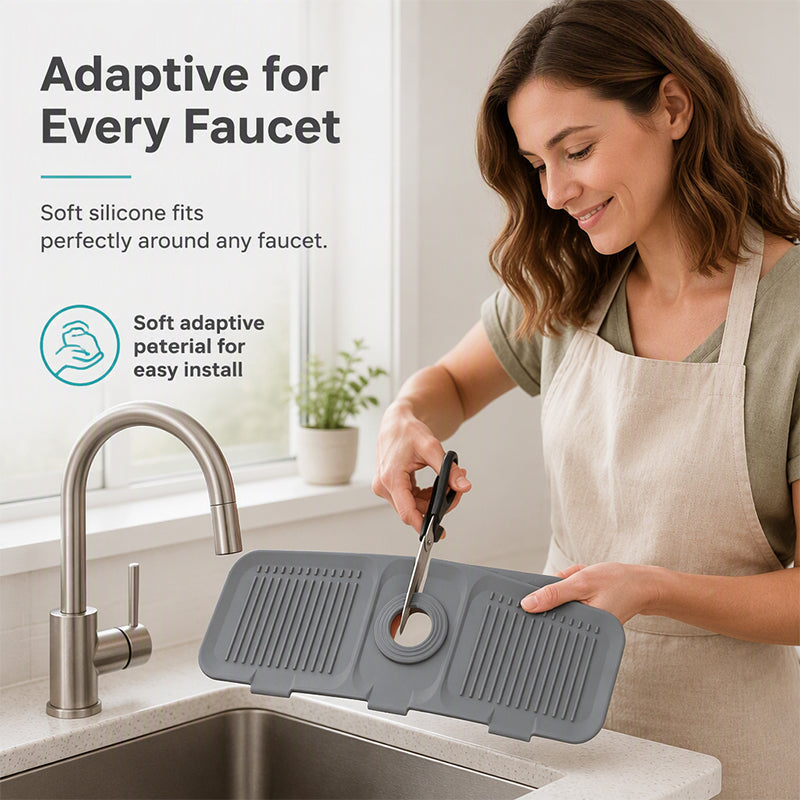 Splash Guard Faucet Mat