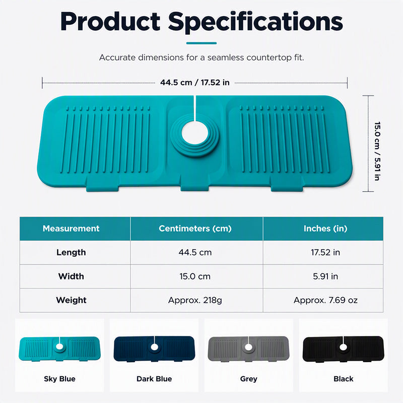 Splash Guard Faucet Mat