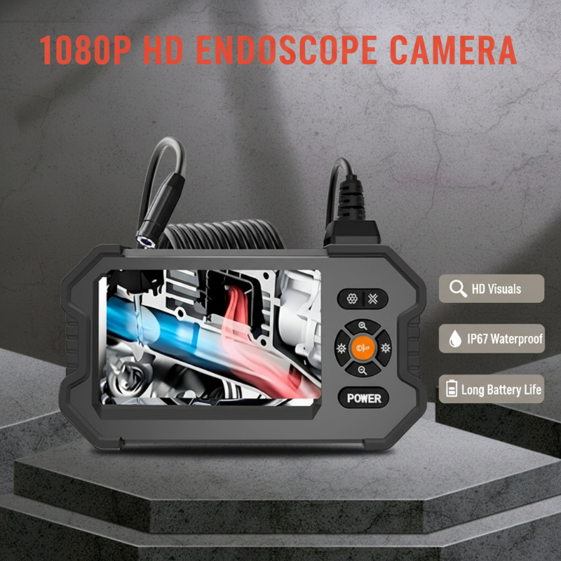 🔍 Cámara endoscópica portátil HD 1080P con pantalla de 4,3"