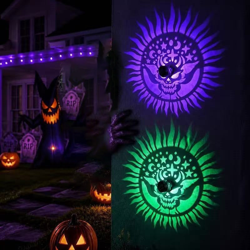 🎄❄️ 50% OFF! Lámpara Solar de Pared con Proyección Decorativa para Exterior IP65
