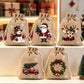 🎅 ¡50% DE DESCUENTO POR TIEMPO LIMITADO! ✨ Bolsas de regalo navideñas con cordón – Diseño de Papá Noel y renos, bolsas de tela reutilizables ✨