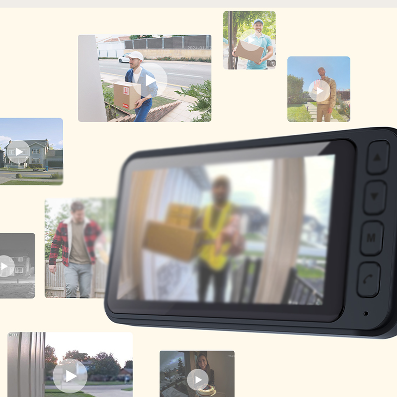 Timbre con Video Inalámbrico y Monitor de Pantalla