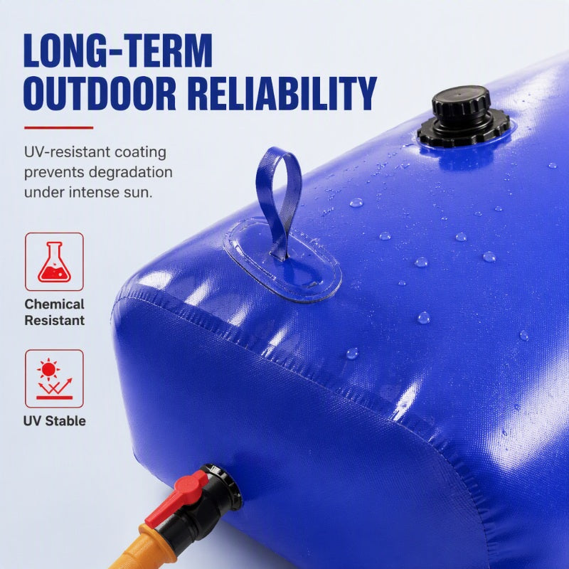 💧 ¡50% DE DESCUENTO AHORA! 🏗️ Tanque de Agua Plegable y Flexible – PVC Reforzado Gran Capacidad 100L a 500L para Granjas y Construcción 🚜