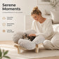 🌼 ¡50% DE DESCUENTO POR TIEMPO LIMITADO! 🐾 Cama de Madera Elevada en Forma de Pétalo para Mascotas con Cojín – Soporte Ortopédico, Diseño Transpirable y Madera Maciza – Un Retiro Acogedor ✨