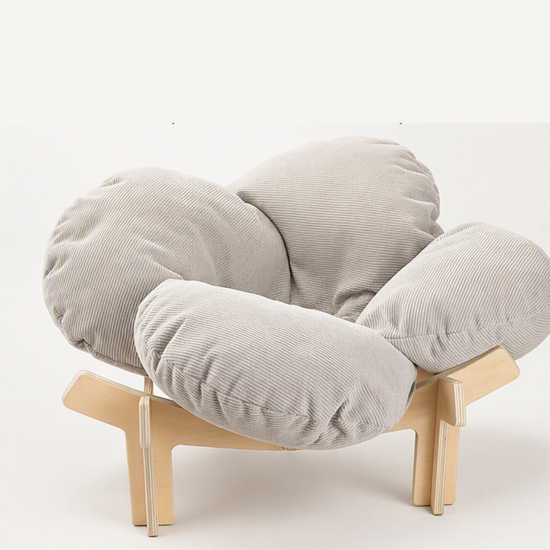 🌼 ¡50% DE DESCUENTO POR TIEMPO LIMITADO! 🐾 Cama de Madera Elevada en Forma de Pétalo para Mascotas con Cojín – Soporte Ortopédico, Diseño Transpirable y Madera Maciza – Un Retiro Acogedor ✨