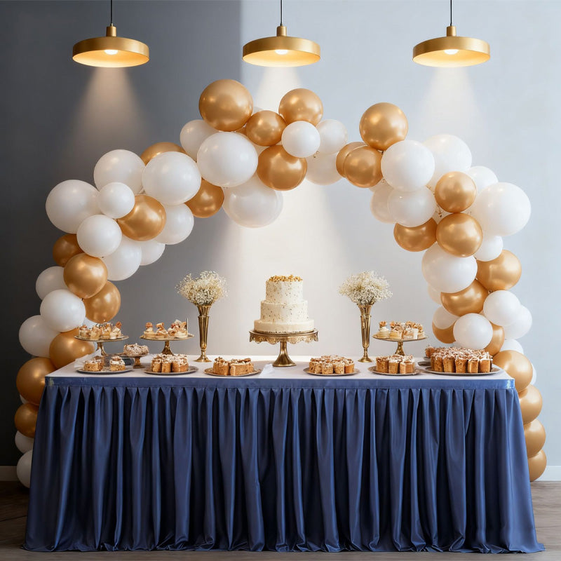 💥 Faldón Plisado para Mesa de Eventos – Decoración Elegante y de Fácil Instalación ✨