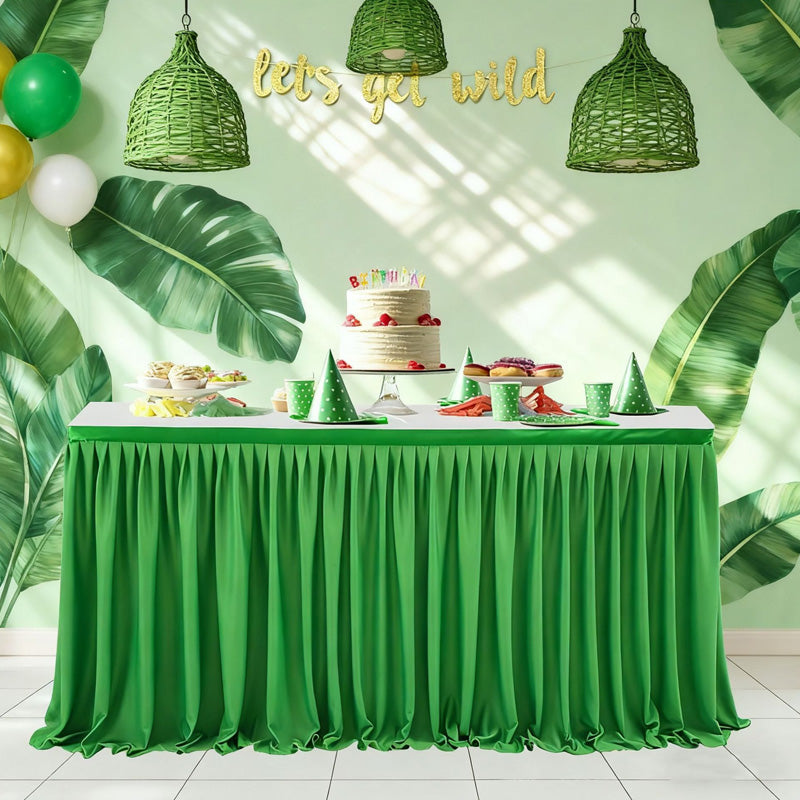 💥 Faldón Plisado para Mesa de Eventos – Decoración Elegante y de Fácil Instalación ✨