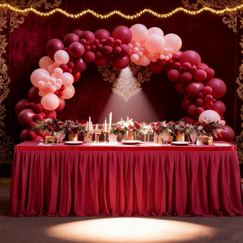 💥 Faldón Plisado para Mesa de Eventos – Decoración Elegante y de Fácil Instalación ✨