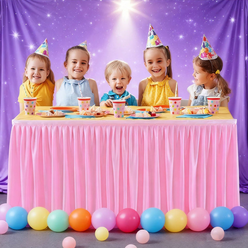💥 Faldón Plisado para Mesa de Eventos – Decoración Elegante y de Fácil Instalación ✨