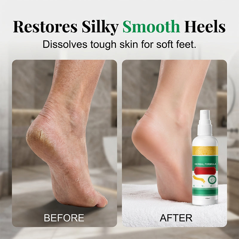 Spray refrescante para el cuidado de los pies con fórmula a base de hierba