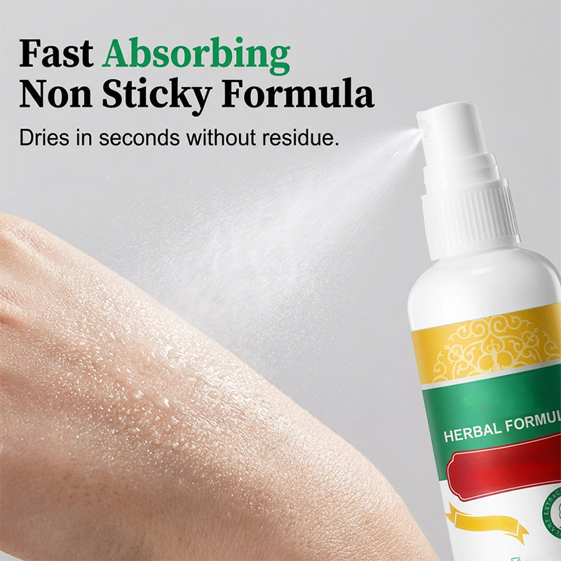 Spray refrescante para el cuidado de los pies con fórmula a base de hierba