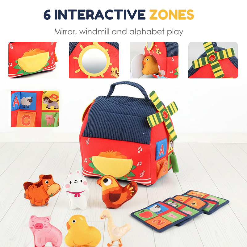 🧸 Granja de Peluche Interactiva con Marionetas de Animales
