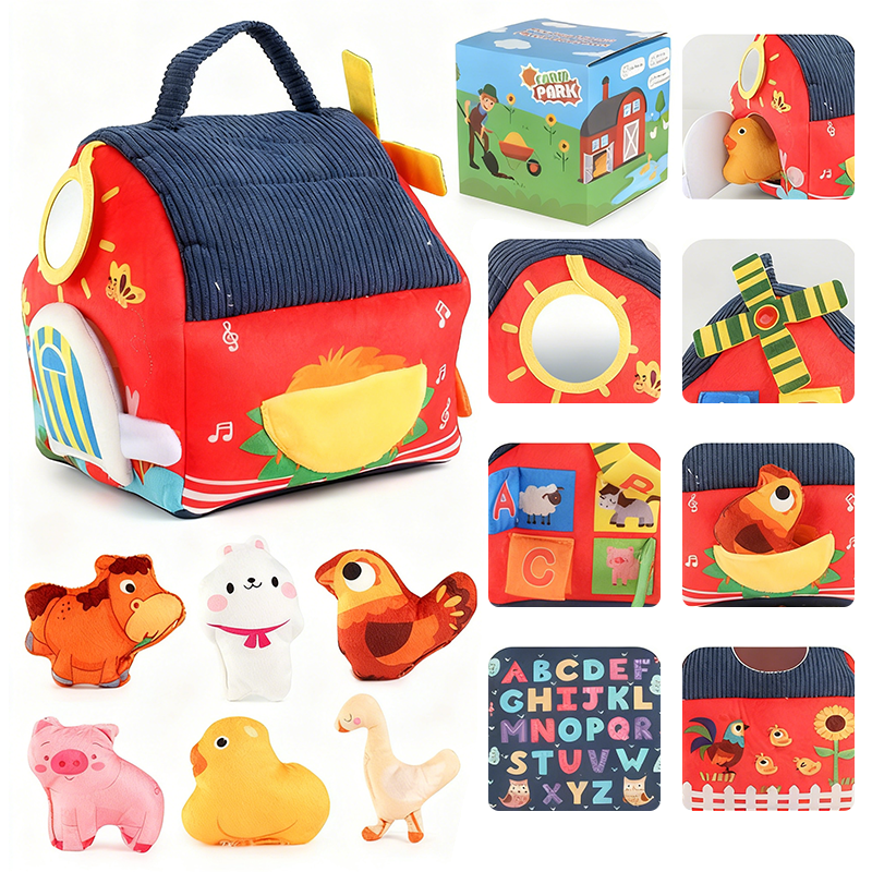 🧸 Granja de Peluche Interactiva con Marionetas de Animales