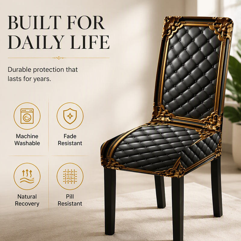 🪑 ¡Ahorra 50%! 🧺 Funda Elástica Lavable para Silla – Ajuste perfecto, duradera y fácil de limpiar ✨