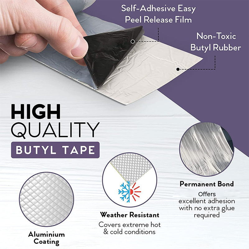 Cinta Impermeable de Papel de Aluminio de Alta Resistencia