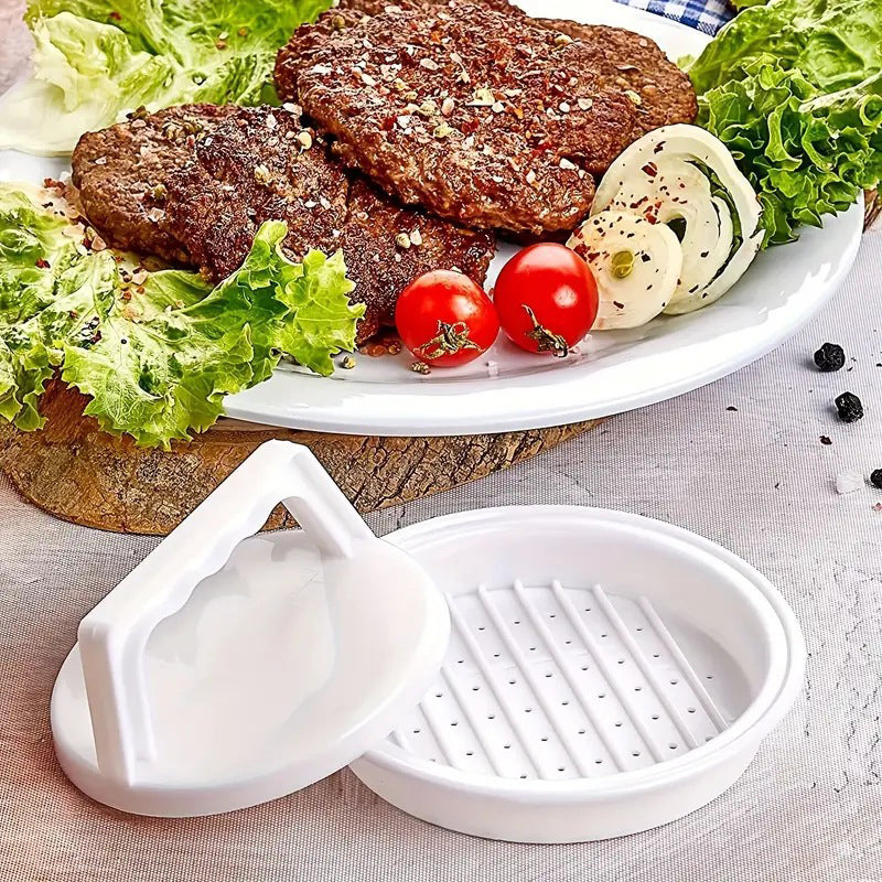 🍔 ¡COMPRA 1 Y LLEVA 1 GRATIS! ✨ Prensa para hamburguesas: hamburguesas uniformes, placa para drenar la grasa y agarre antideslizante ✨