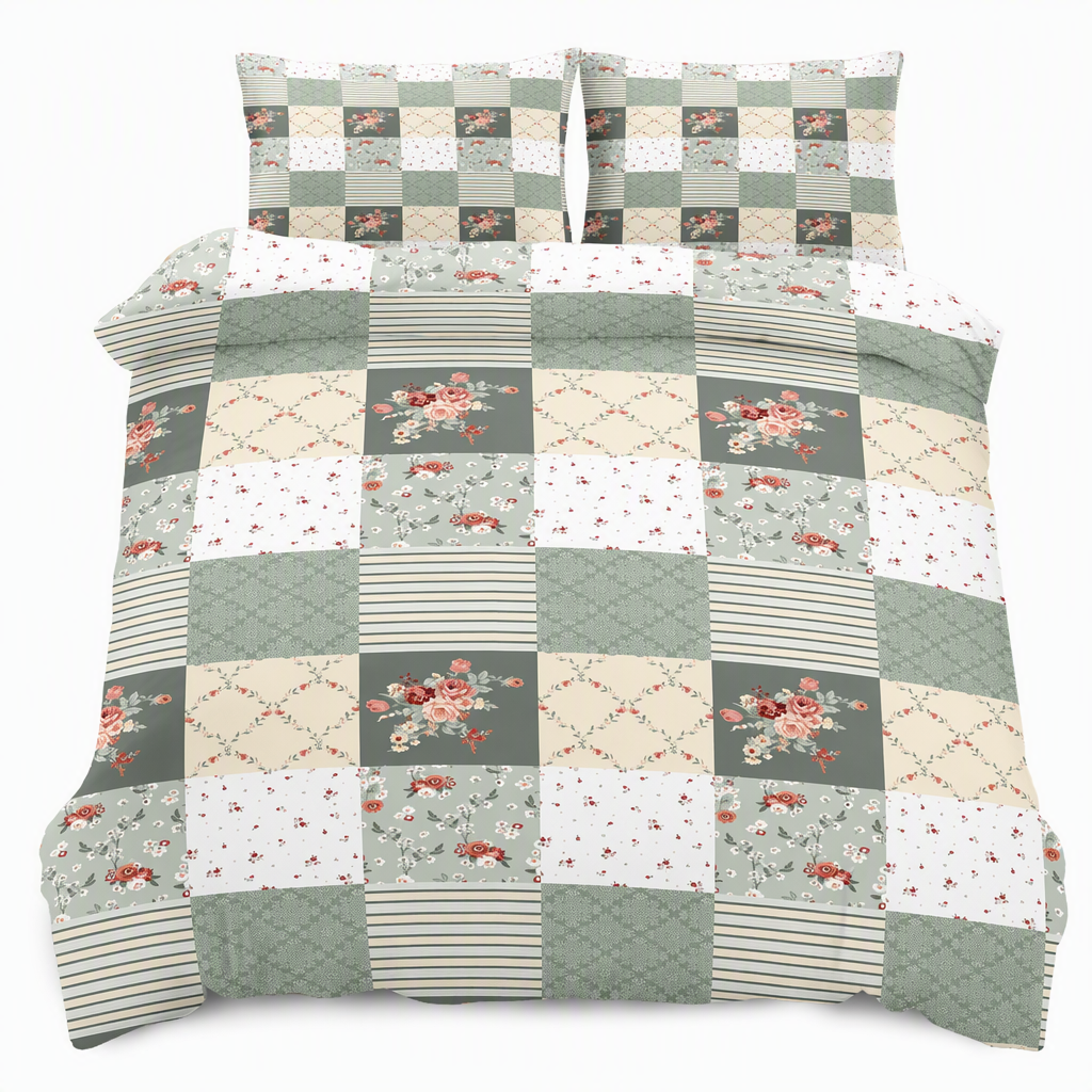 ⏳ Oferta por tiempo limitado ⏰ Juego de cama floral suave y reversible para todas las estaciones ✨
