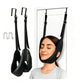 Dispositivo de tracción cervical para colocar sobre la puerta para alivio del dolor de cuello