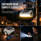 🏕️ ¡50% DE DESCUENTO POR TIEMPO LIMITADO! ☀️ Linterna de camping LED recargable con energía solar - Resistente a la intemperie, portátil, multiusos ✨