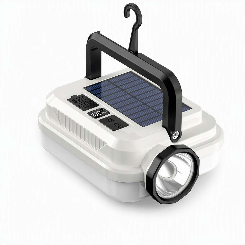 🏕️ ¡50% DE DESCUENTO POR TIEMPO LIMITADO! ☀️ Linterna de camping LED recargable con energía solar - Resistente a la intemperie, portátil, multiusos ✨