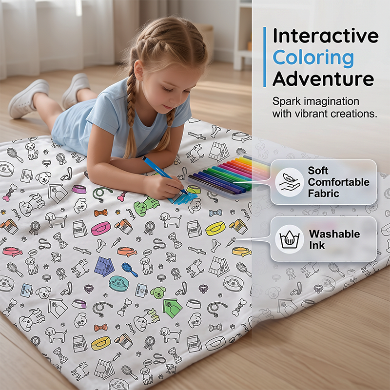 Kit de Manta Acogedora para Colorear Creativa