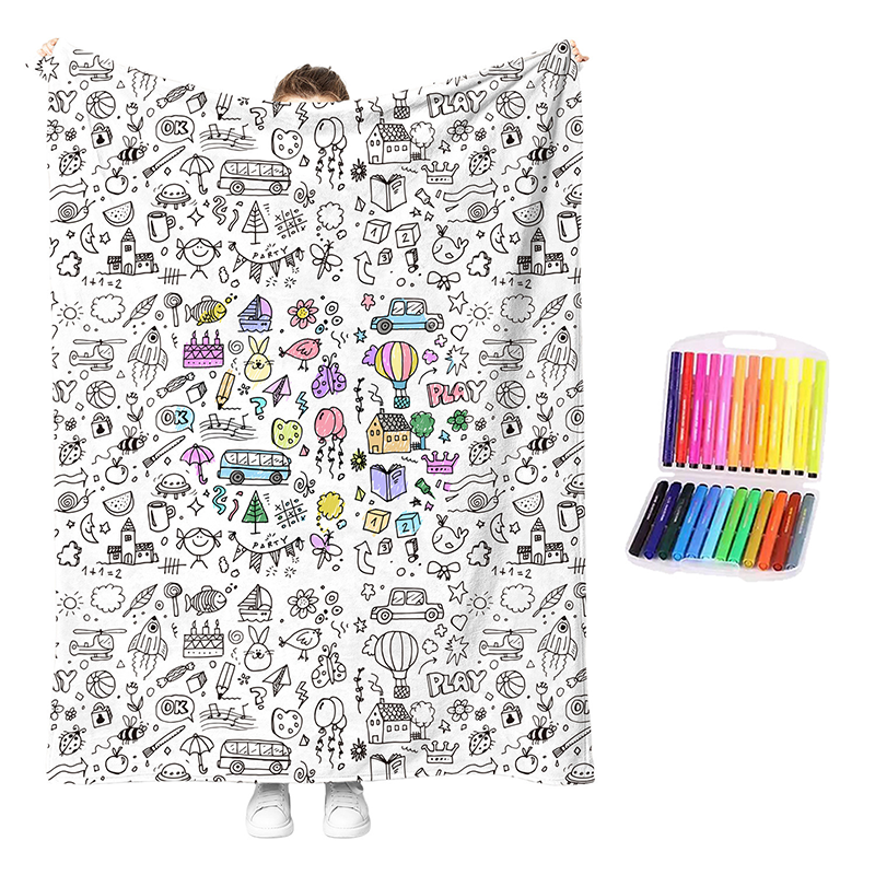 Kit de Manta Acogedora para Colorear Creativa