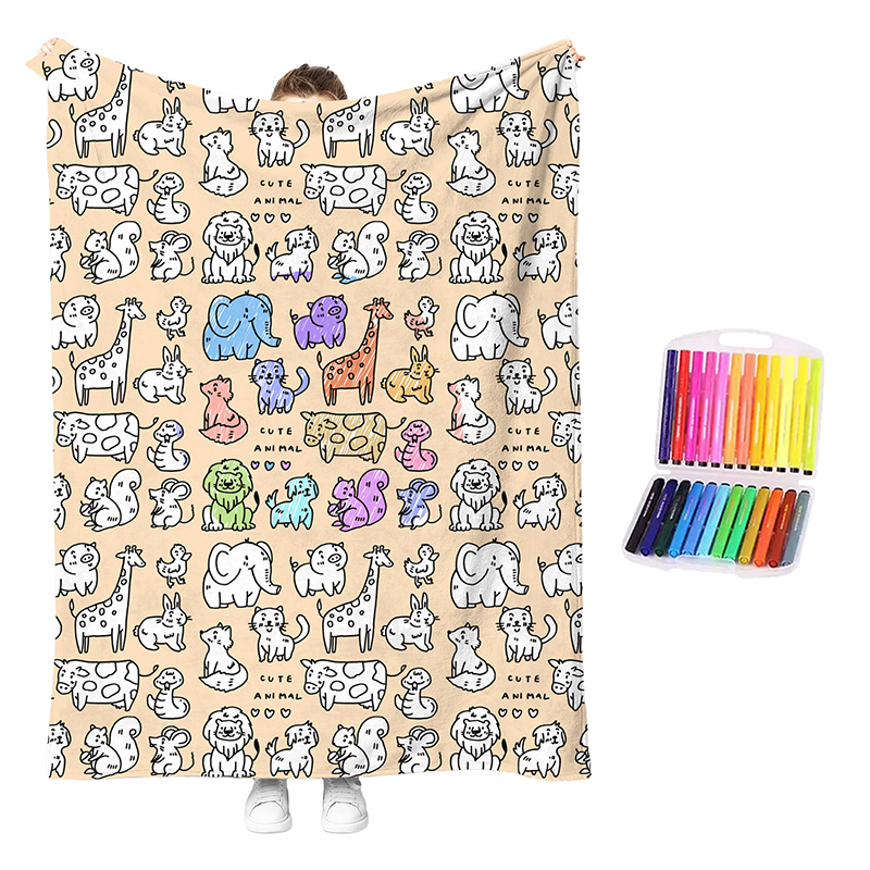 Kit de Manta Acogedora para Colorear Creativa