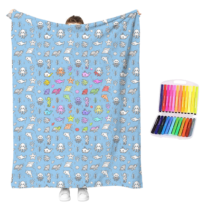 Kit de Manta Acogedora para Colorear Creativa