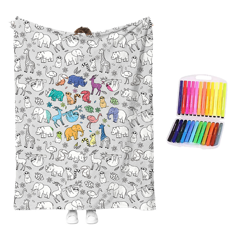 Kit de Manta Acogedora para Colorear Creativa