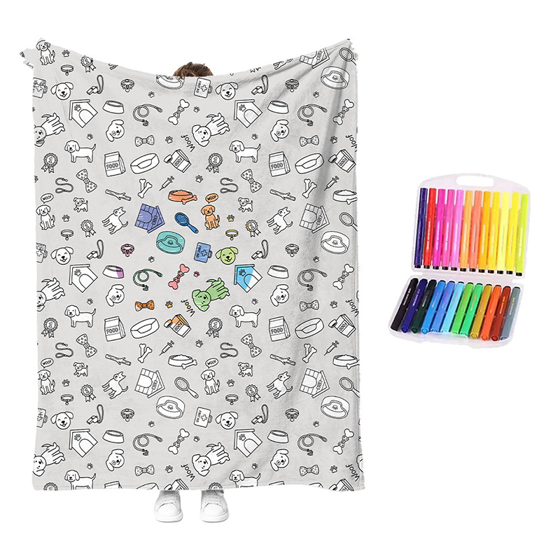 Kit de Manta Acogedora para Colorear Creativa
