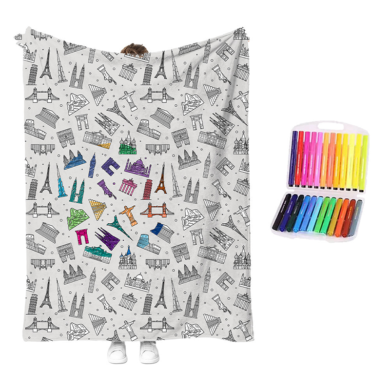 Kit de Manta Acogedora para Colorear Creativa