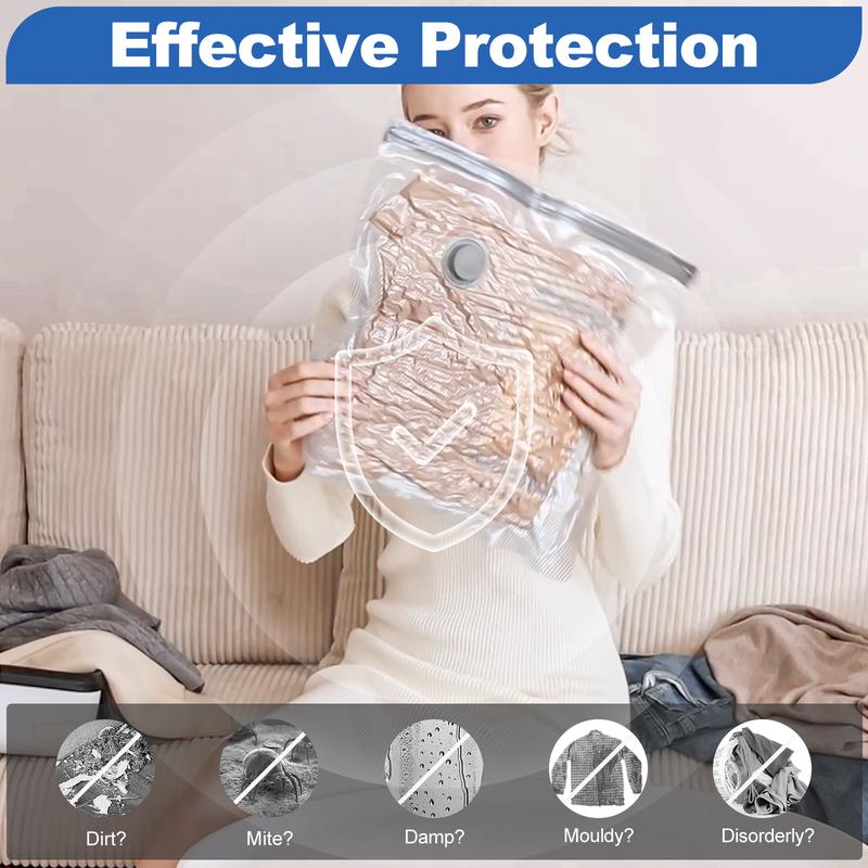 ✨️OFERTA LIMITADA 50% OFF✨️ Pack de 9 Bolsas de Viaje Ligeras con Bomba Eléctrica USB