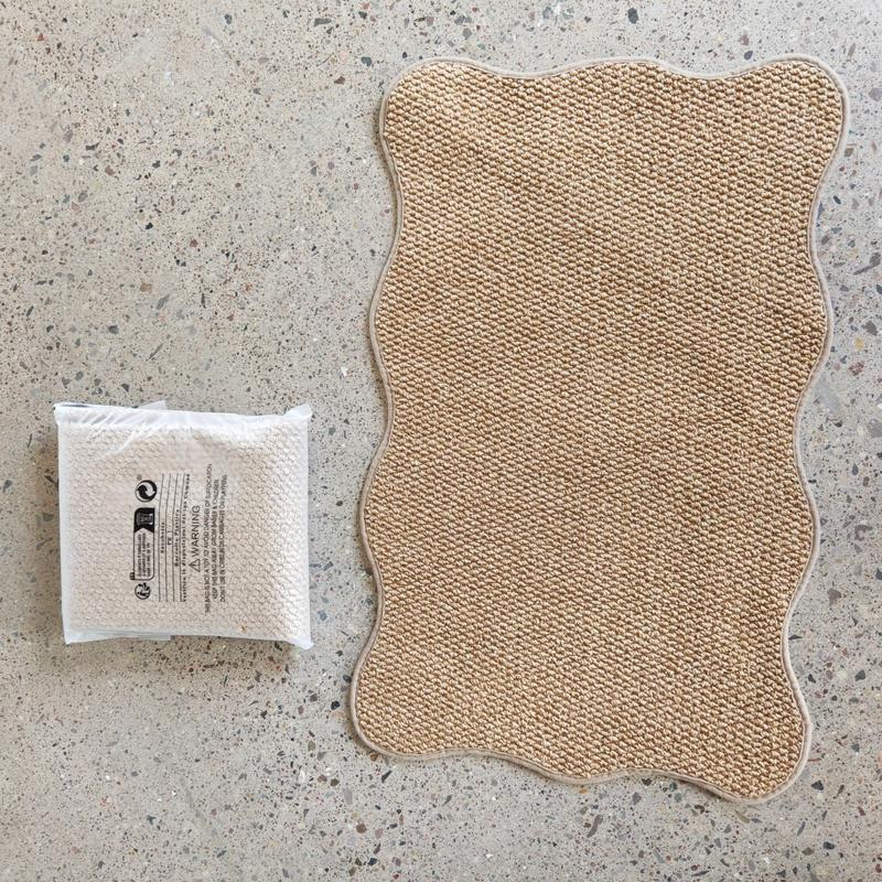 Alfombra antideslizante de imitación de yute para el hogar