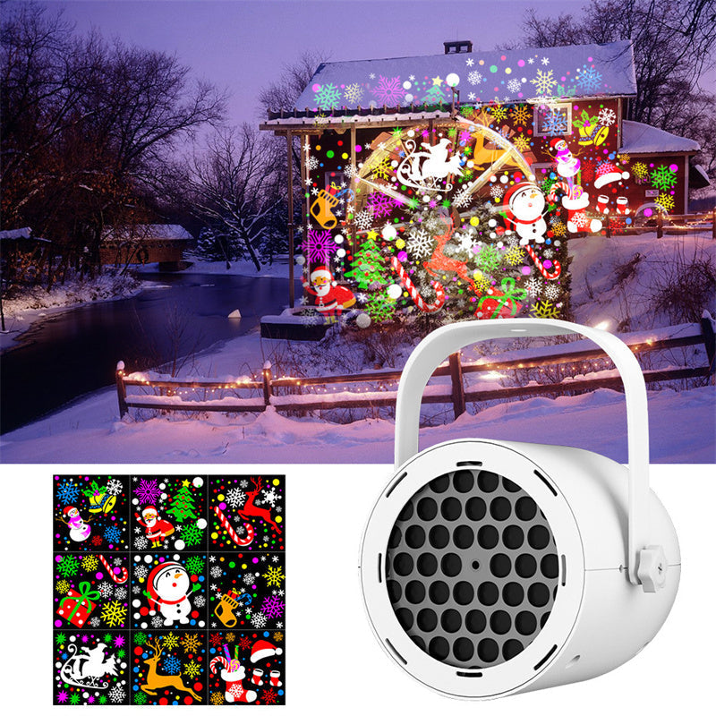 🎅 Proyector navideño USB con 16 patrones