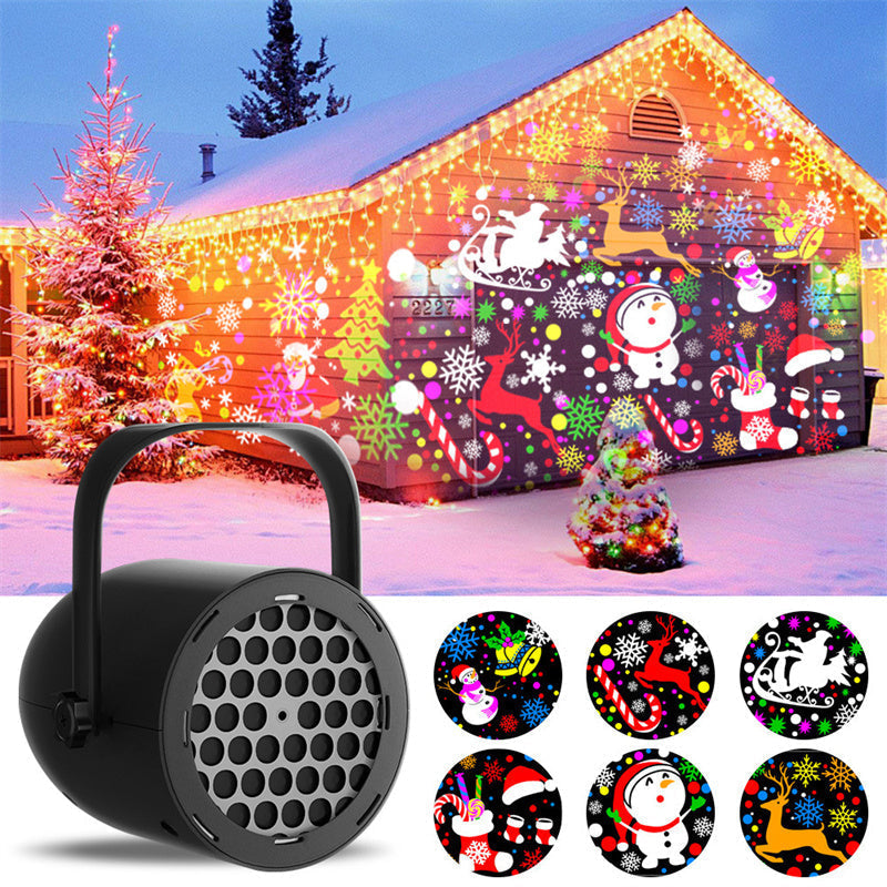 🎅 Proyector navideño USB con 16 patrones