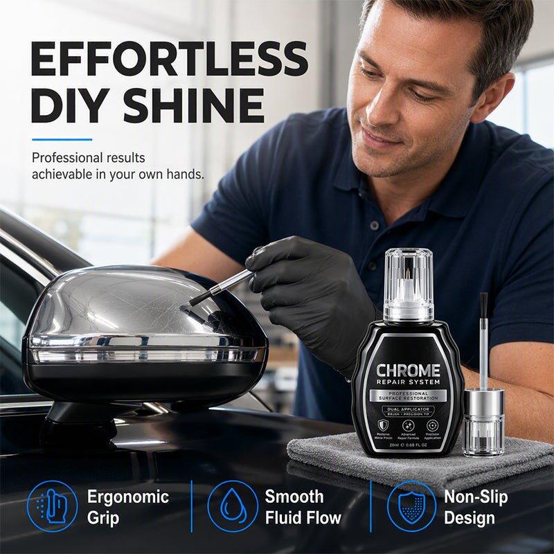 ✨ 50% dto. Kit restaurador de cromo – brillo metálico instantáneo, protección duradera. Pule y protege todo tipo de metales! 🛡️🚗